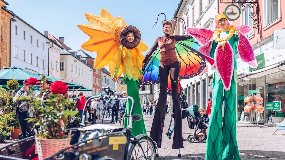 Kommende Woche: der Blumenmarkt am Villacher Hauptplatz