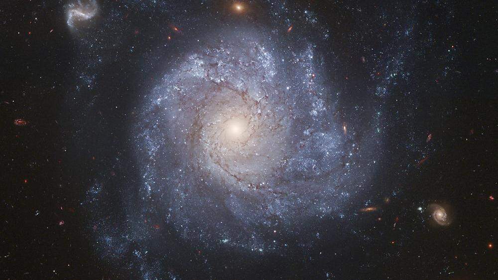 Eine Spiral-Galaxy, aufgenommen mit dem Hubble-Teleskop