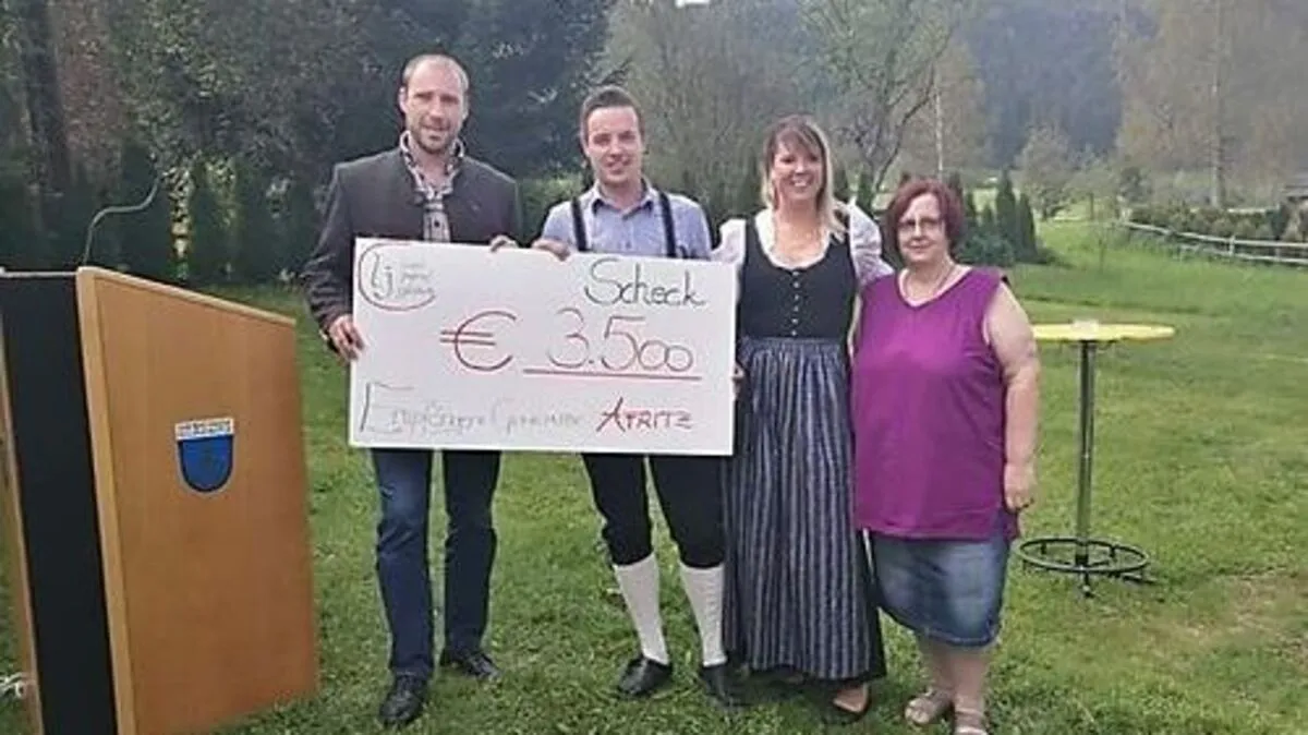 Spende der Landjugend Glödnitz