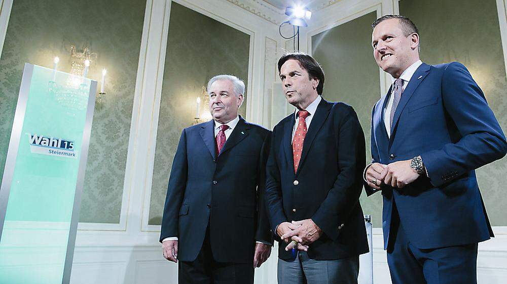 Landtagswahl 2015: Kunasek mit Voves und Schützenhöfer