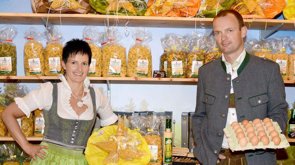 Pasta-Kaiser: Petra und Robert Schrenk von Moarhofhechtl's Teigwarenerzeugung in Passail