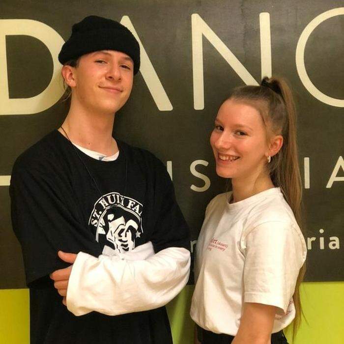 Hip-Hop- und Streedance-Tänzer Jakob Göslbauer und Xenia Fall