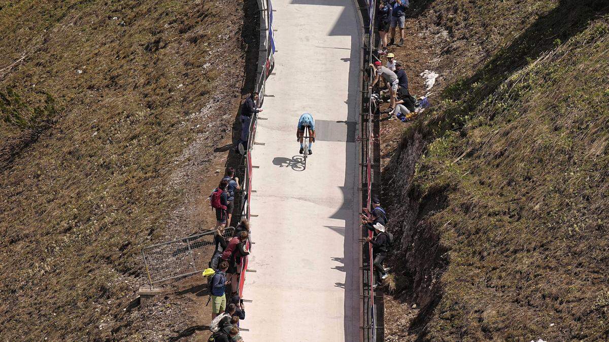 Ende Mai führte eine Etappe des Giro d'Italia auf den 1790 Meter hohen Luschari