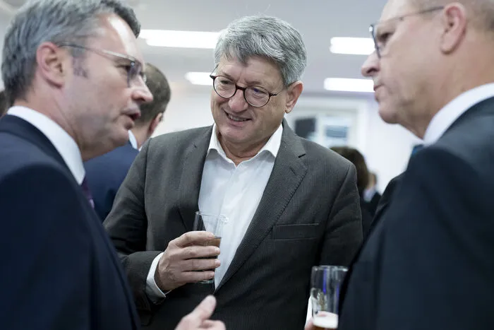 Raiffeisen-Vorstand Rainer Stelzer, Kurt Kribitz (Vorstand Styria Media Group) und Unternehmer Eduard Wünscher