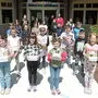 Die Volksschüler der 4a aus Leutschach mit Lena Pichler und Natalie Hauser