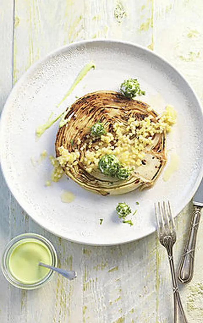 Kohl und Ziegenkäse in Bestform