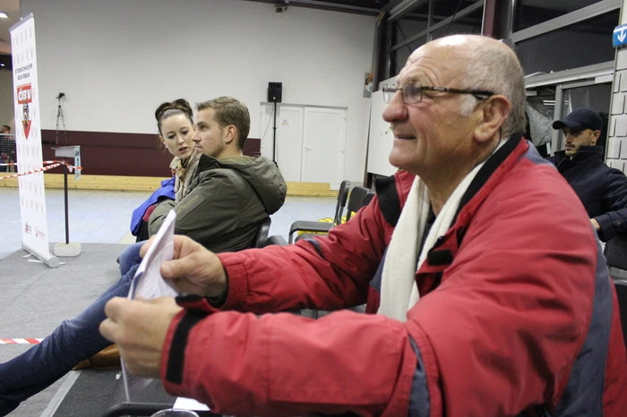 Der Europameister Joe "Tiger" Pachler ließ sich die Staatsmeisterschaften natürlich nicht entgehen und kommentierte aus seiner Ecke das Geschehen.