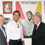 Archivbild aus 2011: Arnold Schwarzenegger besuchte mit Altlandeshauptmann Josef Krainer am Donnerstag das Schwarzenegger-Museum, gemeinsam mit Initiator Peter Urdl (links)