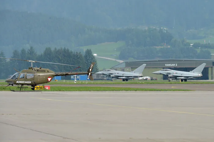 Auch die Eurofighter zeigten eine Vorführung.