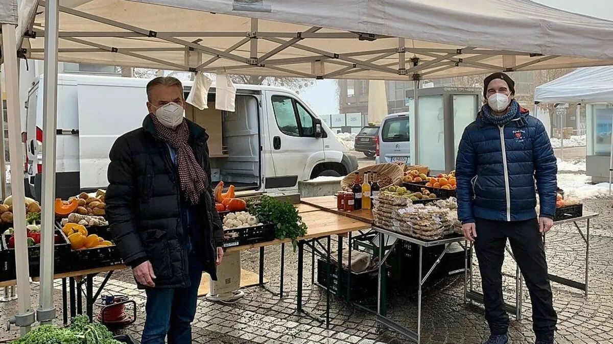 Veranstalter Igor Ogris (rechts) und Veldens Bürgermeister Ferdinand Vouk