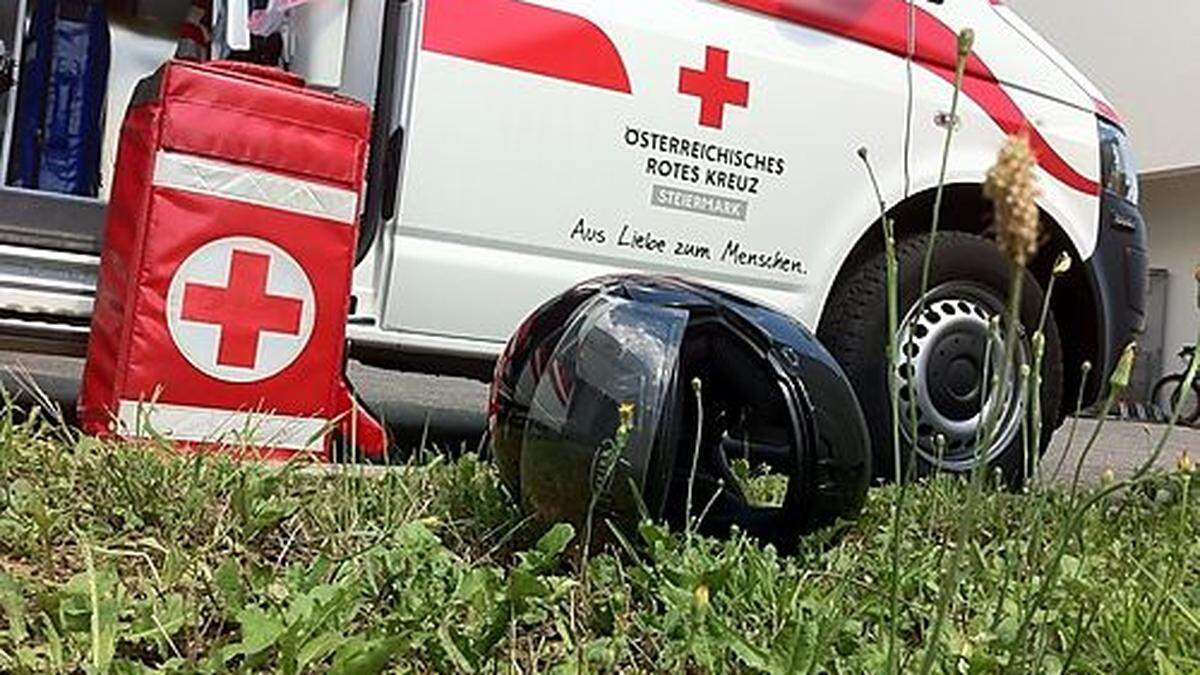 Ein Motorradfahrer wurde bei einem Unfall verletzt