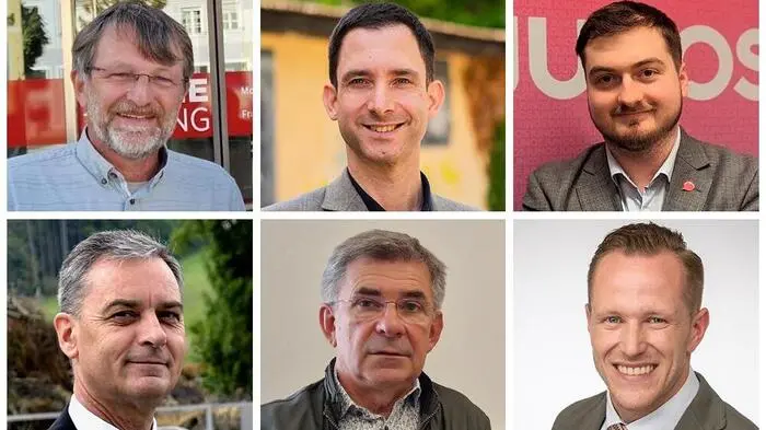 Andreas Lackner (Grüne), Markus Pendl (KPÖ),  Simon Galler (Neos), Wolfgang Dolesch (SPÖ), Franz Fartek (ÖVP) und Patrick Derler (FPÖ) treten als Spitzenkandidaten im Wahlkreis Oststeiermark an