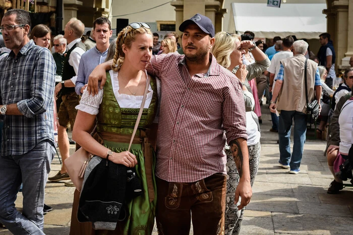 Die Trachtendichte war jedenfalls schon am Tag vor dem Höhepunkt des Aufsteirern-Festivals hoch.