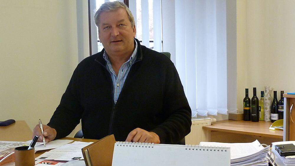Bürgermeister Franz Labugger sitzt mittlerweile nicht mehr in seinem Büro, sondern macht Homeoffice
