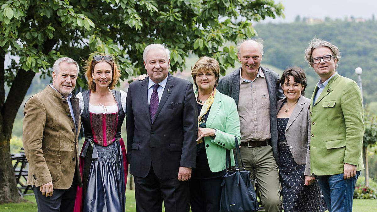 Siegfried Wolf, Aglaia Szyszkowitz, LH Hermann und Marianne Schützenhöfer, Josef und Ulrike Zotter, Christopher Drexler