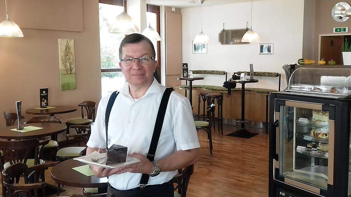 Heinz Rummel setzt auf den klassischen Kaffeehaus-Stil