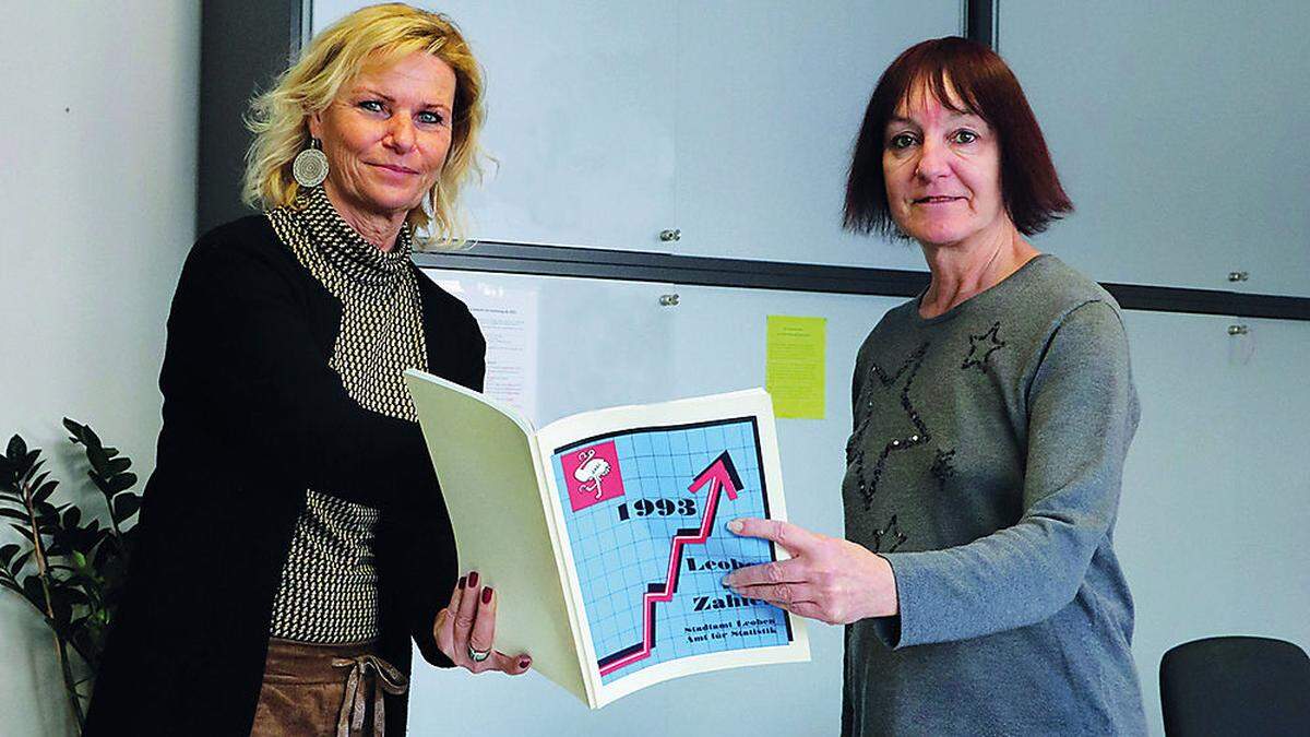 Ulrike Binder und Silvia Sternad von der Stadtgemeinde Leoben