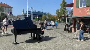 "Open Piano" am Franziskanerplatz