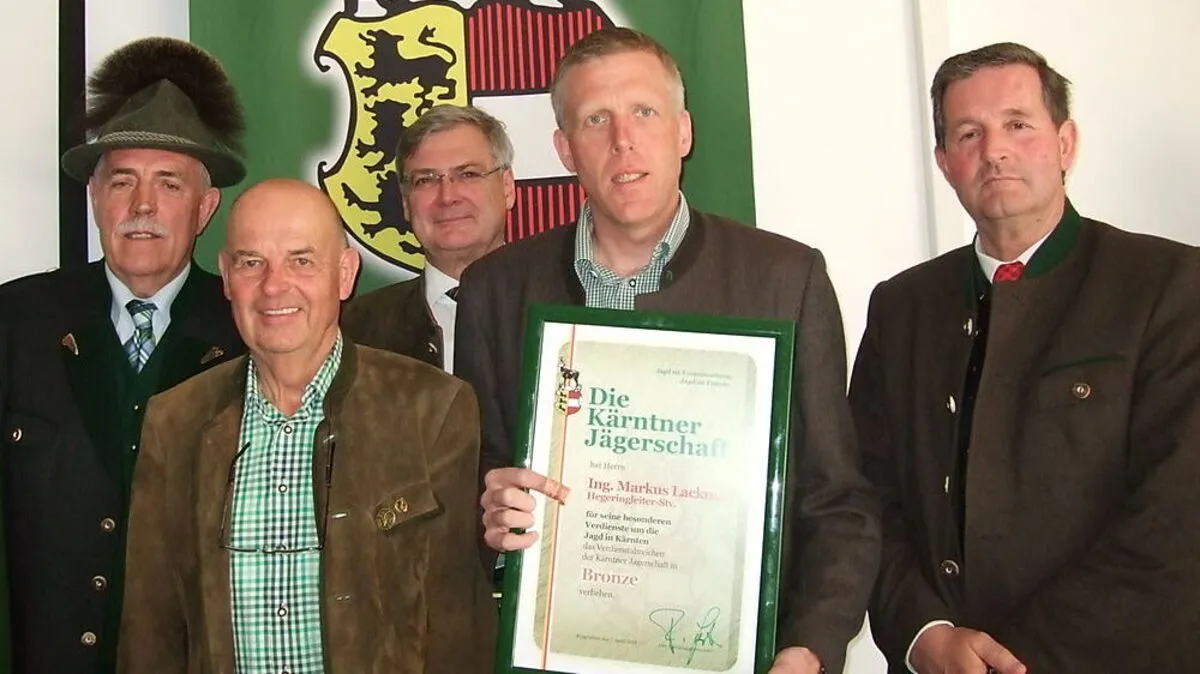 Franz Kohlmayer, Hans Pichler, Walter Brunner, Markus Lackner und Klaus Brandner
