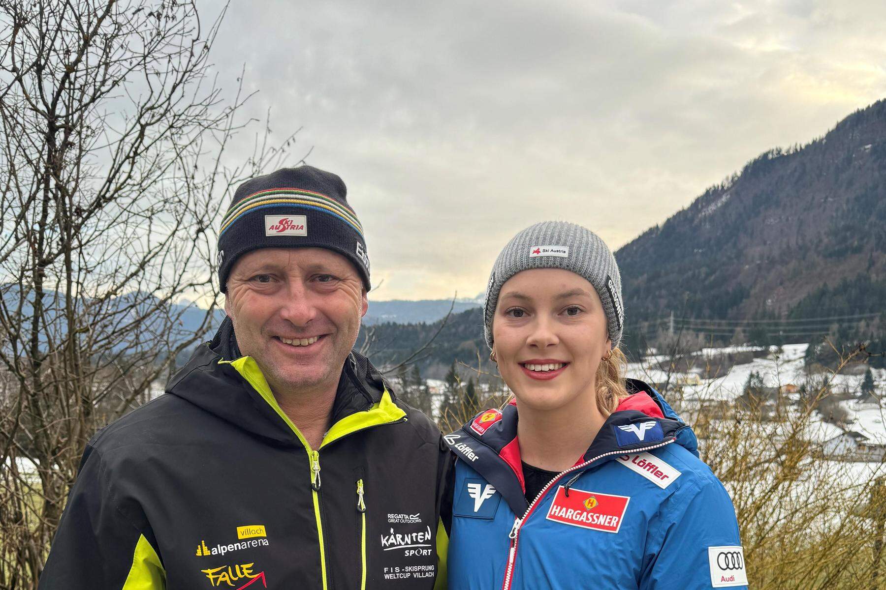 Skispringen | Vater und Tochter treten gemeinsam an