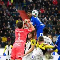 Donovan Pines beim letzten GAK-Gastspiel beim LASK