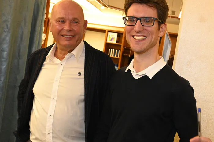 Heinz Camaur und Rudolf Oberlojer von der Wirtschaftskammer.