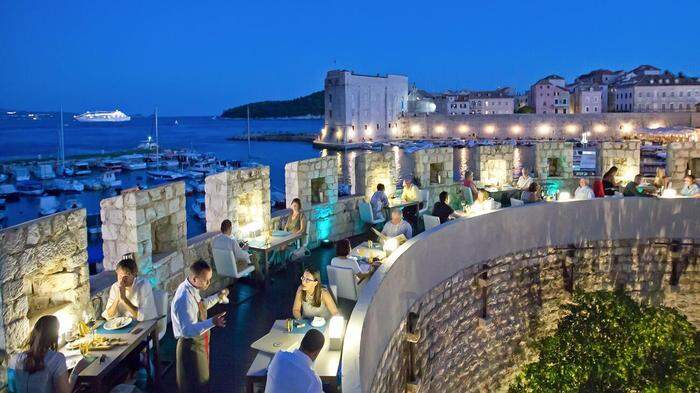 Das Restaurant 360 in Dubrovnik.