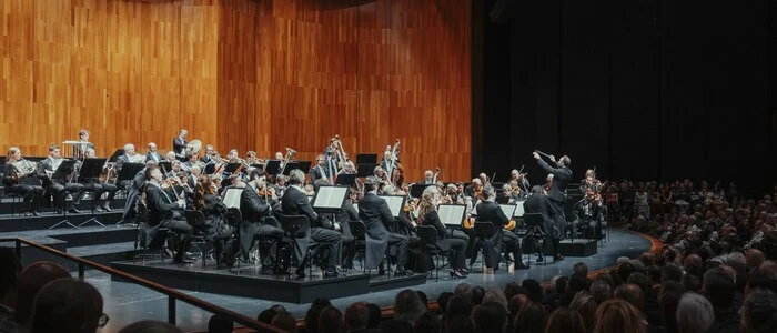 Die Berliner Philharoniker beim Gastspiel im Großen Festspielhaus