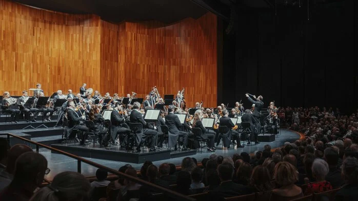 Die Berliner Philharoniker beim Gastspiel im Großen Festspielhaus