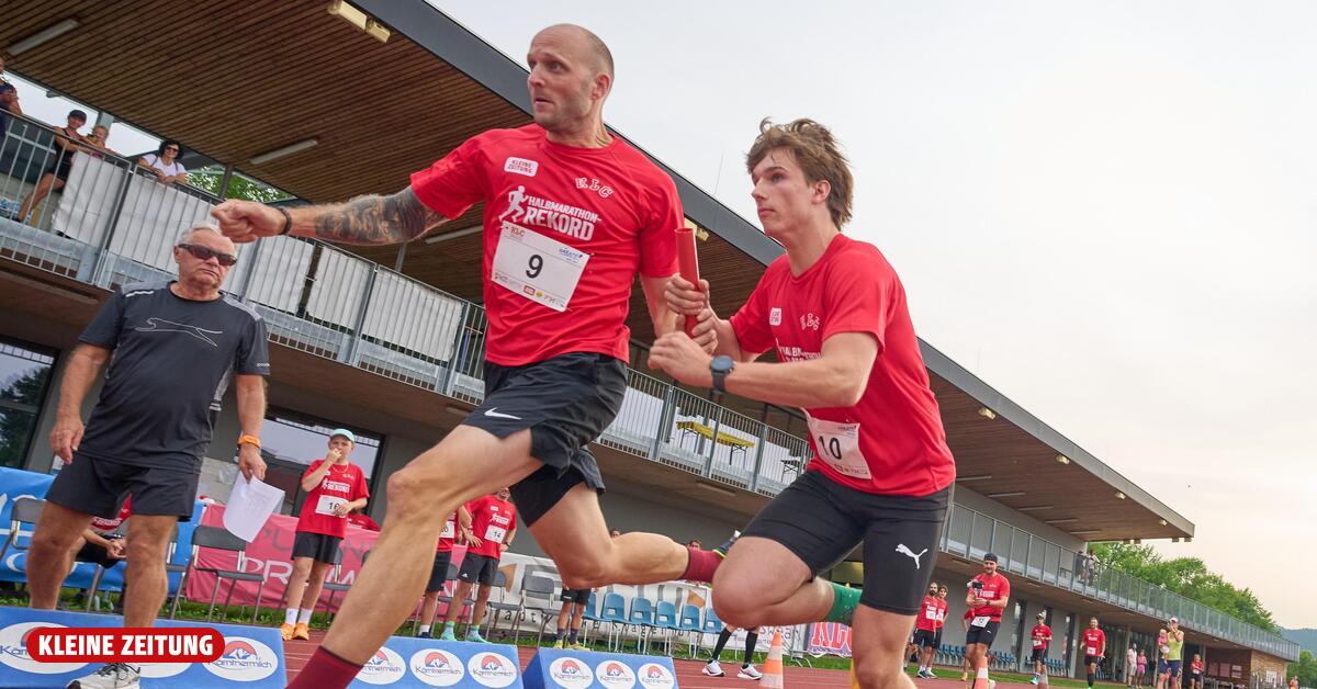 53 gegen einen! Kärntner liefen „Halbmarathon-Weltrekord“ | Kleine Zeitung