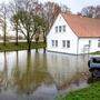 Überschwemmungen in Niedersachsen in Deutschland 