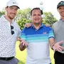 Michael Raffl (links) und Michael Grabner können auch mit dem Golf-Schläger umgehen