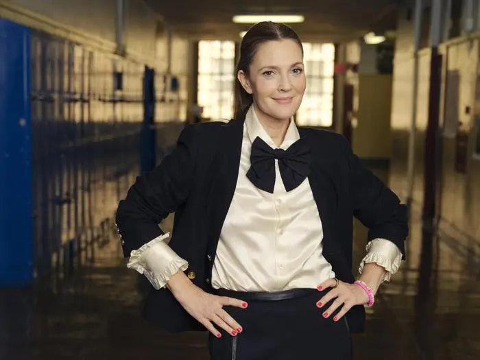 Drew Barrymore poses for a portrait on Friday, April 26, 2024, in New York. (Photo by Drew Gurian/Invision/AP)