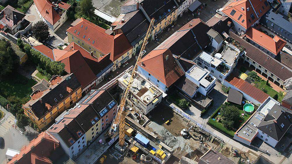 Stadt St. Veit baut auf Wohnraum: Projekt „Arcineum“. Am Unteren Platz in St. Veit entstehen 29 Wohnungen 