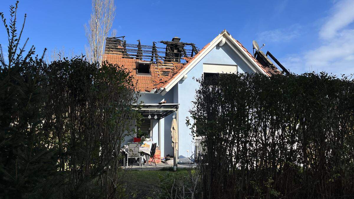 Das Wohnhaus in der Kollmanngasse in Stainz ist nach dem Brand nicht mehr bewohnbar