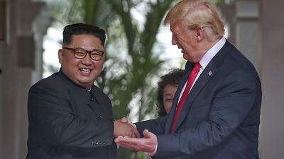 Fröhlich und entspannt: Trump und Kim