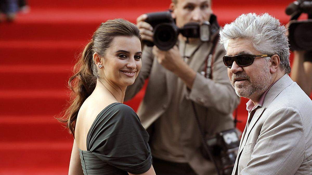 Regisseur Pedro Almodóvar mit seiner Muse Penelope Cruz