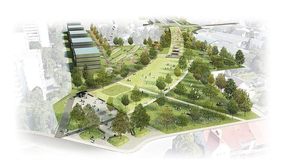 Kernstück des neuen Grünraums: Der Trassenpark Südgürtel