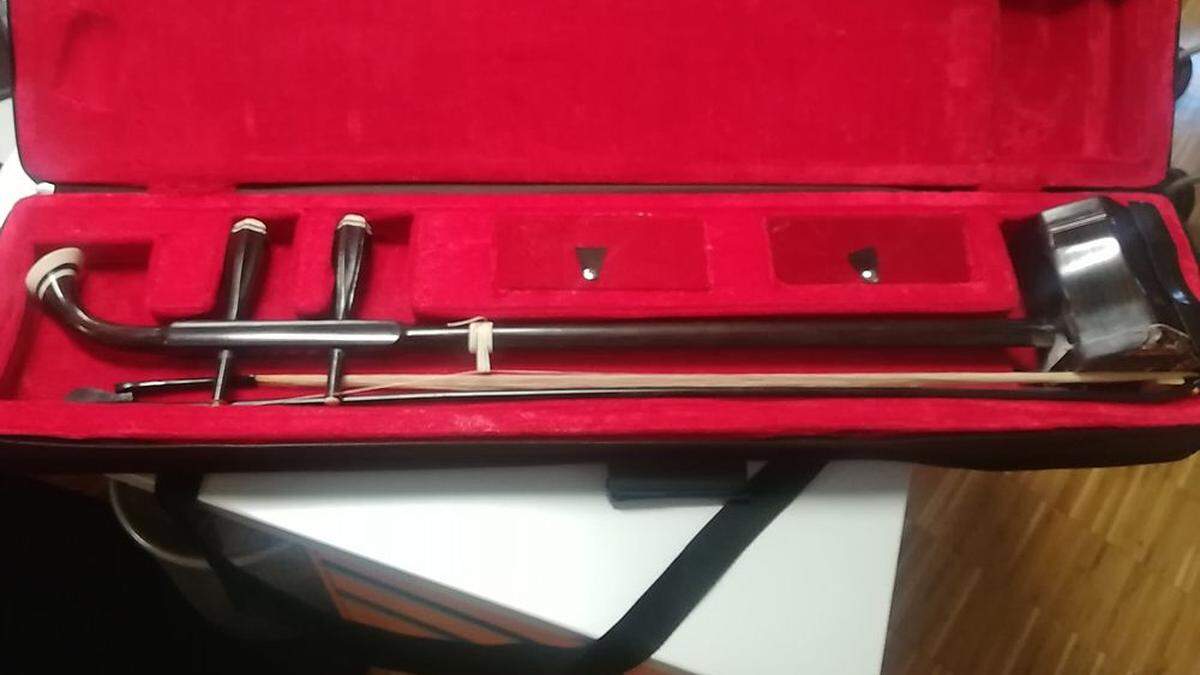 Ein japanisches Kokyu Saiteninstrument