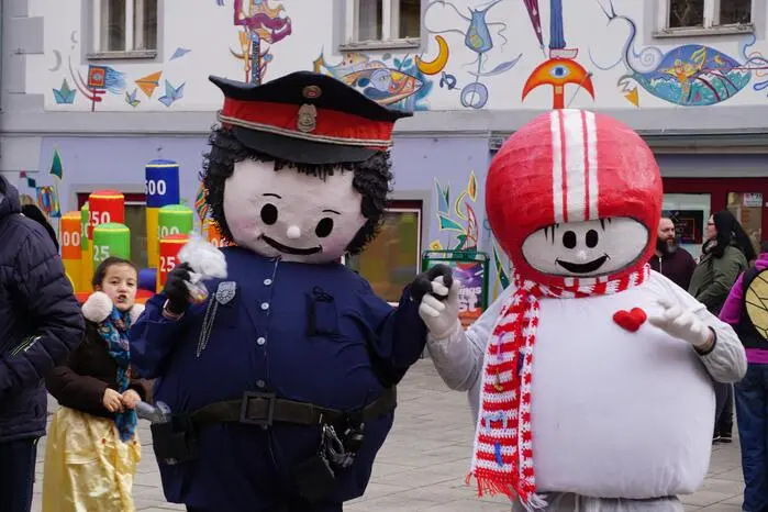 Unter anderem zu sehen waren Helmi oder die Teletubbies