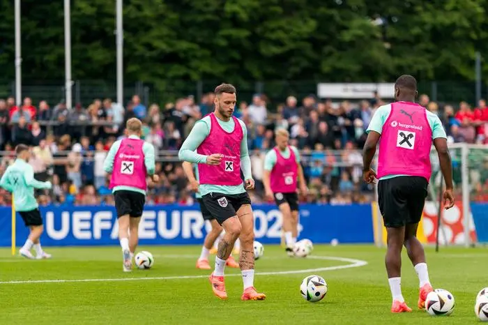 BERLIN,GERMANY,12.JUN.24 - SOCCER -UEFA EURO 2024, OEFB, Oesterreichischer Fussball-Bund, training. Image shows Marko Arnautovic (AUT).
Photo: GEPA pictures/ Johannes Friedl