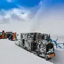Durchstich bei der Schneeräumung auf rund 2.500 Metern Höhe an der Grenze zwischen Kärnten und Salzburg