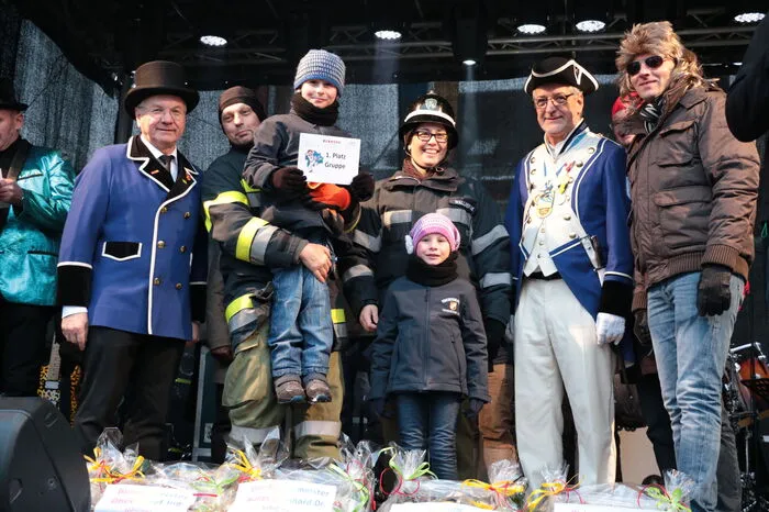 Der erste Platz in der Gruppenwertung ging an die Freiwillige Feuerwehr Leitersdorf und ihrer "Zwergenfeuerwehr".
