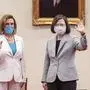 Tsai Ing-wen, Taiwans Präsidentin, mit Nancy Pelosi