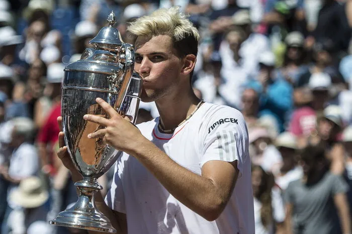 Der dritte Streich. In der Schweiz ließ Theim dem Belgier David Goffin in zwei Sätzen keine Chance.