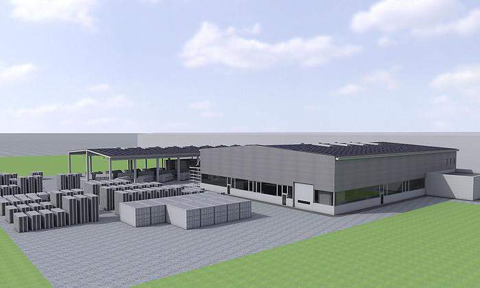 Der Plan für die neue, 2000 Quadratmeter große Werkshalle