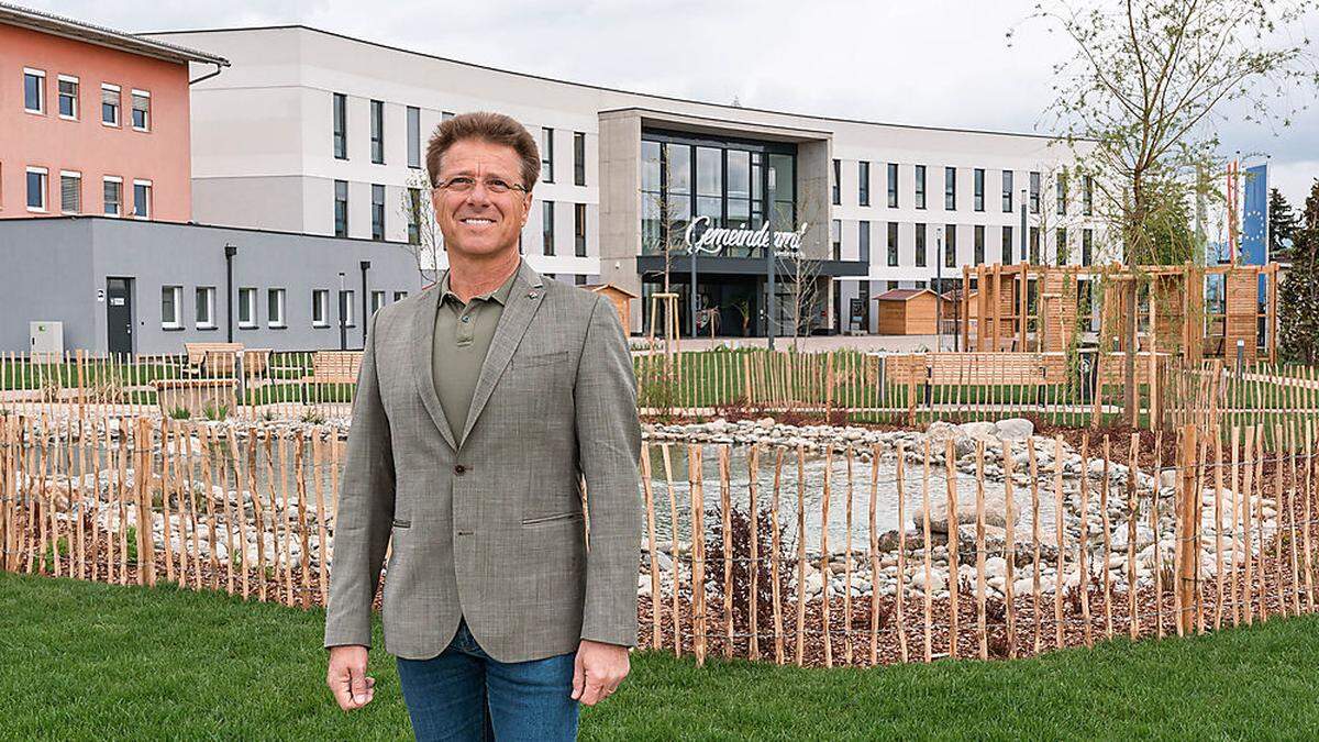Seiersberg-Pirka hat einen neuen Hauptplatz samt Gemeindeamt und Park: Bürgermeister Werner Baumann