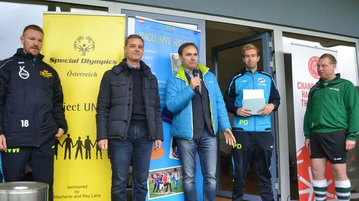 Am Sportplatz in Neudau fand im Rahmen der steiermarkweiten Inklusionssportwoche die erste oststeirische Unified-Fußballmeisterschaft statt.