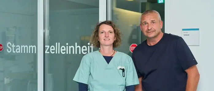 Oberärztin Sandra Eder ermöglichte es, dass Dominik Strobl als erster Patient in Klagenfurt die Car-T-Zelltherapie bekommt