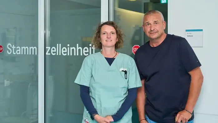 Oberärztin Sandra Eder ermöglichte es, dass Dominik Strobl als erster Patient in Klagenfurt die Car-T-Zelltherapie bekommt